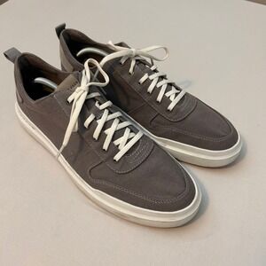 Cole Haan Grand 360 Men's 13 Gray Canvas Lace‎ Up Sneakers GrandFoam Comfort EUC